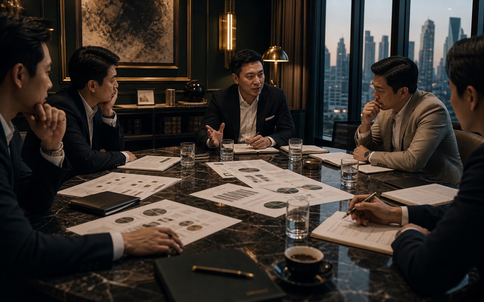 ภาพประกอบการประชุมเรื่องความพร้อมด้านทุน